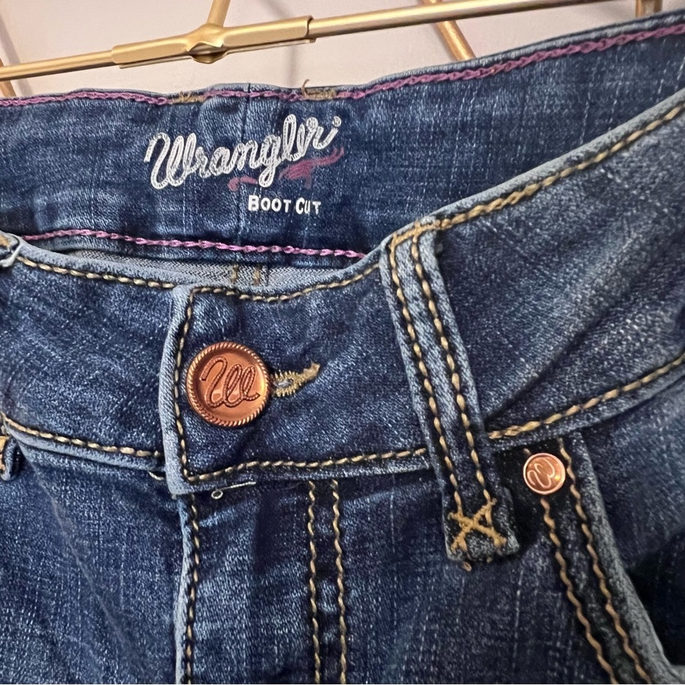 Wrangler Y2K Women’s Indigo Boot Cut Jeans - Picture 4 of 8